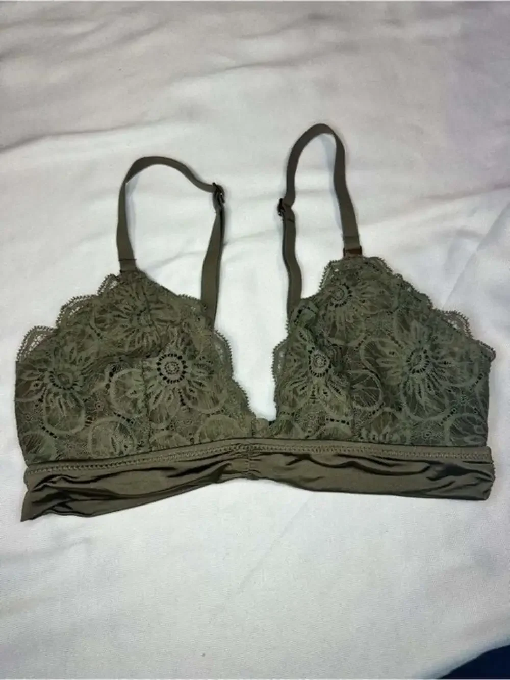 aerie Olive Green Lace‎ Bralette